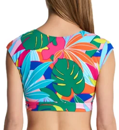 Bleu Rod Beattie Life Of The Party Tie Front Crop Swim Top LP23199 -Freya Fashion Shop bleu rod beattie bleu01 lp23199 bs