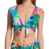 Bleu Rod Beattie Life Of The Party Tie Front Crop Swim Top LP23199 -Freya Fashion Shop bleu rod beattie bleu01 lp23199 gs