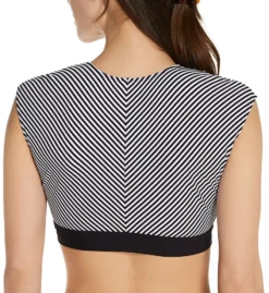 Bleu Rod Beattie Inside The Lines Tie Front Cap Sleeve Swim Top N21673 -Freya Fashion Shop bleu rod beattie bleu01 n21673 bs