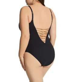 Bleu Rod Beattie Plus Size Let's Get Knotty Lace One Piece Swimsuit N22232X -Freya Fashion Shop bleu rod beattie bleu01 n22232x bs