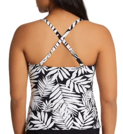 Bleu Rod Beattie Urban Oasis Tie Front Tankini Swim Top O22401D -Freya Fashion Shop bleu rod beattie bleu01 o22401d cs1