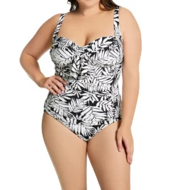 Bleu Rod Beattie Plus Size Urban Oasis Tie Front Tankini Swim Top O22401X -Freya Fashion Shop bleu rod beattie bleu01 o22401x cs2