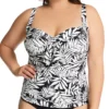 Bleu Rod Beattie Plus Size Urban Oasis Tie Front Tankini Swim Top O22401X