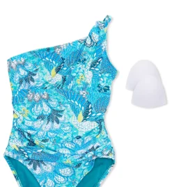 Bleu Rod Beattie Paradise Found One Shoulder One Piece Swimsuit PF22785 -Freya Fashion Shop bleu rod beattie bleu01 pf22785 cs6