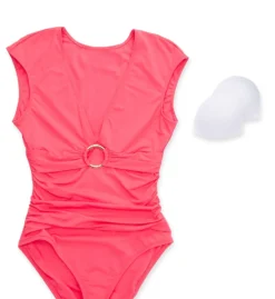 Bleu Rod Beattie Ring Me Up Cap Sleeve One Piece Swimsuit RU22206 -Freya Fashion Shop bleu rod beattie bleu01 ru22206 cs6