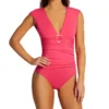 Bleu Rod Beattie Ring Me Up Cap Sleeve One Piece Swimsuit RU22206 -Freya Fashion Shop bleu rod beattie bleu01 ru22206 gs