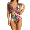 Bleu Rod Beattie Run Wild Cap Sleeve One Piece Swimsuit RW22767 -Freya Fashion Shop bleu rod beattie bleu01 rw22767 gs