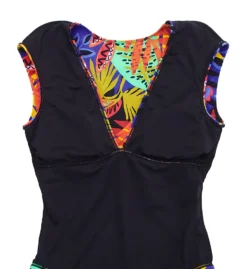 Bleu Rod Beattie Night Safari Cap Sleeve Mio One Piece Swimsuit S23767 -Freya Fashion Shop bleu rod beattie bleu01 s23767 cs6