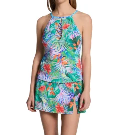 Bleu Rod Beattie Tropical Flight High Neck Tankini Swim Top TF23271 -Freya Fashion Shop bleu rod beattie bleu01 tf23271 cs1