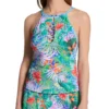 Bleu Rod Beattie Tropical Flight High Neck Tankini Swim Top TF23271 -Freya Fashion Shop bleu rod beattie bleu01 tf23271 gs