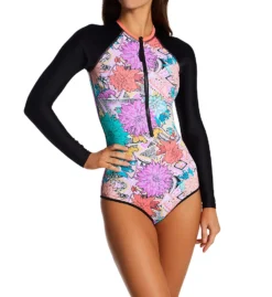 Body Glove Buzz Channel Long Sleeve Paddle Swimsuit 584764