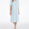 Calida Soft Cotton Short Sleeve Nightgown 34000 -Freya Fashion Shop calida cali01 34000 gs