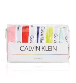 Calvin Klein Carousel Thong - 5 Pack QD3585 -Freya Fashion Shop calvin klein cal001 qd3585 cs1