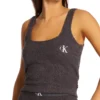Calvin Klein CK One Plush Sleep Cropped Tank QS6721 -Freya Fashion Shop calvin klein cal001 qs6721 gs