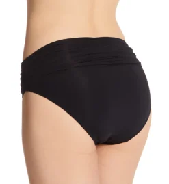 Carmen Marc Valvo Castello Scroll Classic Shirred Waist Swim Bottom C1D223 -Freya Fashion Shop carmen marc valvo cmv01 c1d223 bs