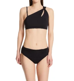 Carmen Marc Valvo Castello Scroll Classic Shirred Waist Swim Bottom C1D223 -Freya Fashion Shop carmen marc valvo cmv01 c1d223 cs3