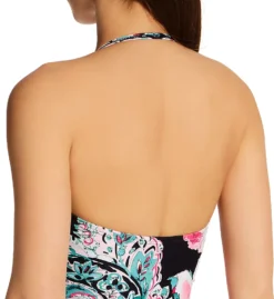 Carmen Marc Valvo Botancio Rosa Knot Bandeau One Piece Swimsuit C2H447 -Freya Fashion Shop carmen marc valvo cmv01 c2h447 cs1