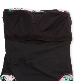 Carmen Marc Valvo Botancio Rosa Knot Bandeau One Piece Swimsuit C2H447 -Freya Fashion Shop carmen marc valvo cmv01 c2h447 cs5