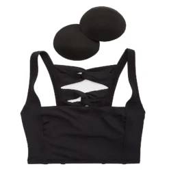 Carmen Marc Valvo Twisted Ties Square Neck Twist Back Crop Swim Top C66430 -Freya Fashion Shop carmen marc valvo cmv01 c66430 cs6