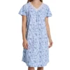 Carole Hochman 100% Cotton Blue Dream Short Sleeve Waltz Gown CH82401 -Freya Fashion Shop carole hochman caho01 ch82401 gs