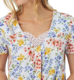 Carole Hochman 100% Cotton Knit Short Sleeve Chemise CH82551 -Freya Fashion Shop carole hochman caho01 ch82551 cs2