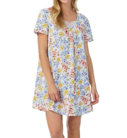 Carole Hochman 100% Cotton Knit Short Sleeve Chemise CH82551