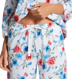 Carole Hochman 100% Cotton Knit 3/4 Sleeve Notch Collar PJ Set CH92550 -Freya Fashion Shop carole hochman caho01 ch92550 cs2