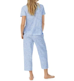 Carole Hochman 100% Cotton Knit Short Sleeve Capri PJ Set CH92551 -Freya Fashion Shop carole hochman caho01 ch92551 bs