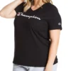 Champion Plus Size Classic Graphic Jersey V-Neck T-Shirt QW124GY