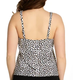 Coco Reef Cheetah Ultra Fit Bra Sized Tankini Swim Top U51685 -Freya Fashion Shop coco reef coco01 u51685 bs