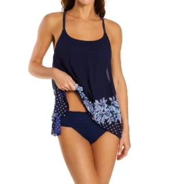 Coco Reef Tropical Sized Mesh Layer Tankini Swim Top U59035 -Freya Fashion Shop coco reef coco01 u59035 cs1