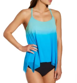 Coco Reef Sunset Fade Current Mesh Layer Tankini Swim Top U66035