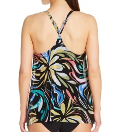 Coco Reef Retro Swirl Current Mesh Layer Tankini Swim Top U69035 -Freya Fashion Shop coco reef coco01 u69035 bs