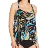 Coco Reef Retro Swirl Current Mesh Layer Tankini Swim Top U69035 -Freya Fashion Shop coco reef coco01 u69035 gs