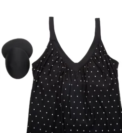 Coco Reef Metallic Dot Core V-Neck Tankini Swim Top U70382 -Freya Fashion Shop coco reef coco01 u70382 cs6