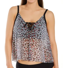 Coco Reef Wild Card Femme Mesh Layer Tankini Swim Top U73299