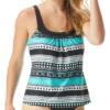 Coco Reef Riviera Stripe Ultra Fit Tankini Swim Top U77685