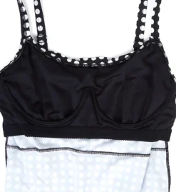 Coco Reef Riviera Dot Aura Ruffle Bra Sized Tankini Swim Top U78075 -Freya Fashion Shop coco reef coco01 u78075 cs6