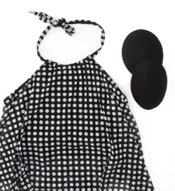 Coco Reef Riviera Dot Aura Mesh Ruffle Crop Tankini Swim Top U78219 -Freya Fashion Shop coco reef coco01 u78219 cs6