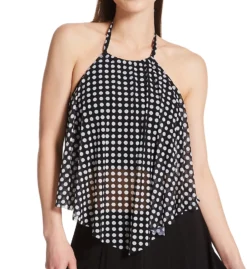 Coco Reef Riviera Dot Aura Mesh Ruffle Crop Tankini Swim Top U78219 -Freya Fashion Shop coco reef coco01 u78219 fs