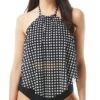 Coco Reef Riviera Dot Aura Mesh Ruffle Crop Tankini Swim Top U78219 -Freya Fashion Shop coco reef coco01 u78219 gs