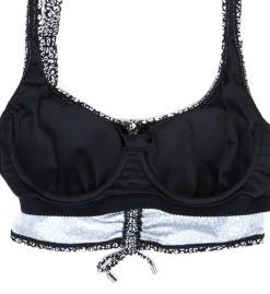 Coco Reef St. Tropez Leopard Knock Out Shirred Bikini Top U80461 -Freya Fashion Shop coco reef coco01 u80461 cs5