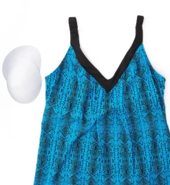 Coco Reef Python Core V-Neck Bra Sized Tankini Swim Top U82382 -Freya Fashion Shop coco reef coco01 u82382 cs4