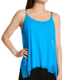 Coco Reef Classic Solids Current Mesh Layer Tankini Swim Top U95433