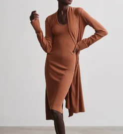 Commando Luxury Rib Robe RIB207 -Freya Fashion Shop commando helo01 rib207 cs5