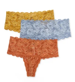 Cosabella Never Say Never Metallic Comfie Thongs - 3 Pack NSM3343 -Freya Fashion Shop cosabella cos001 nsm3343 cs2