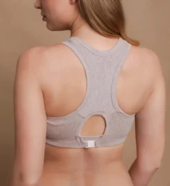 Cottonique Latex Free Organic Cotton Racerback Croptop Bra W12299 -Freya Fashion Shop cottonique cot01 w12299 bs