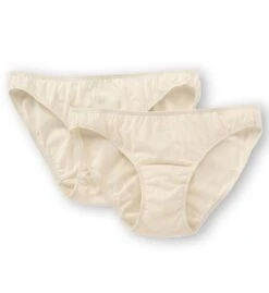 Cottonique Latex Free Organic Cotton Bikini Panty - 2 Pack W22206C -Freya Fashion Shop cottonique cot01 w22206c cs3