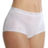 Cuddl Duds Lorraine Nylon Full Brief With Lace Trim Panty LR102 -Freya Fashion Shop cuddl duds cudd01 lr102 gs