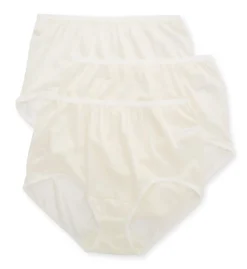 Cuddl Duds Lorraine Nylon Full Brief Panty - 3-Pack LR103P3 -Freya Fashion Shop cuddl duds cudd01 lr103p3 cs2